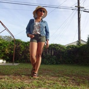 Floral shirt/mini dress